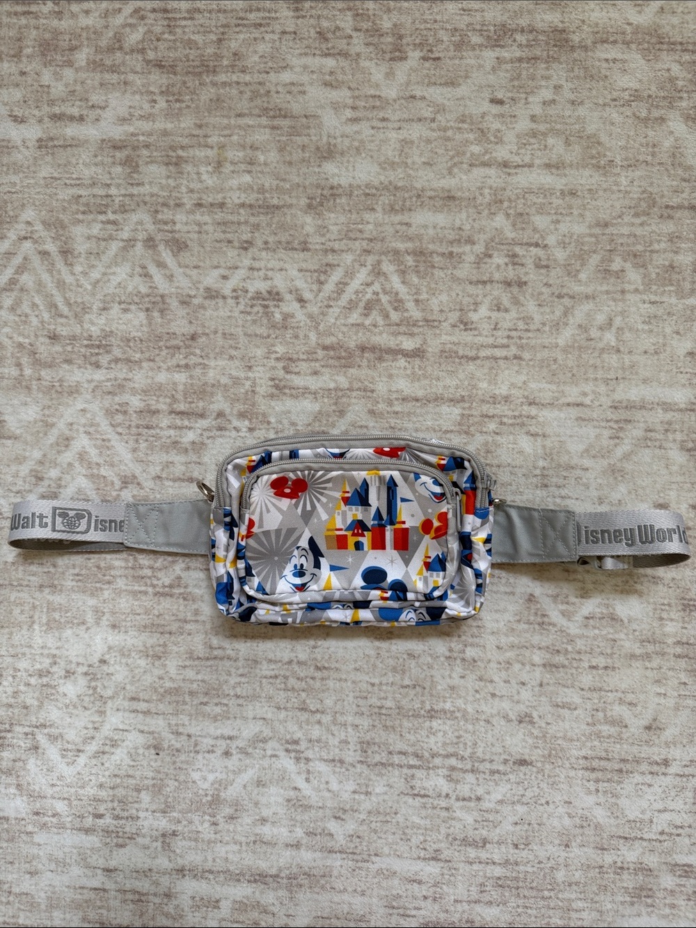 Disney Parks Walt Disney World Mickey Belt Bag Fanny Pack Crossbody Park Icons